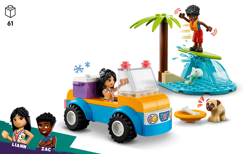 LEGO-Friends-Beach-Buggy-Fun-41725-Building-Toy-Set-61-Pieces-lrm41725